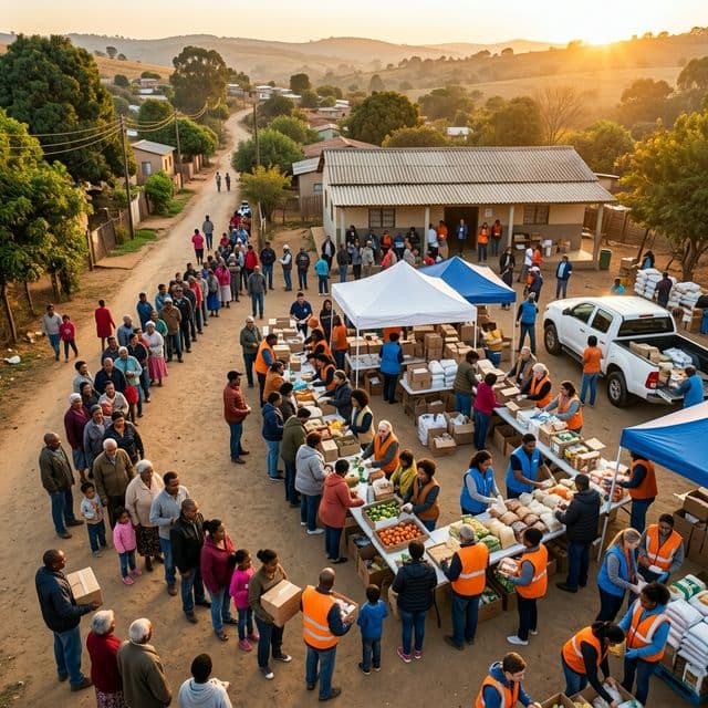 Community outreach and aid distribution